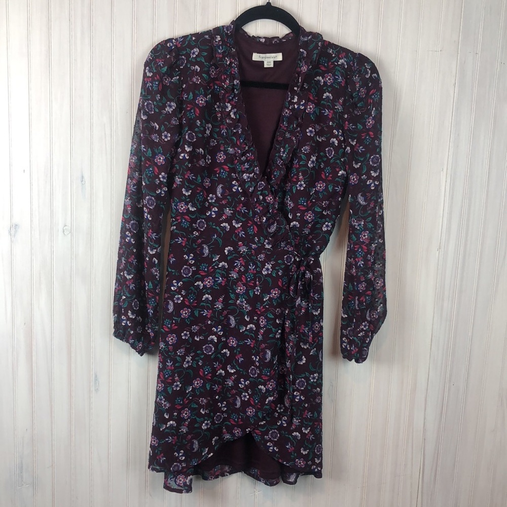 FRANCESCAS FLORAL WRAP DRESS